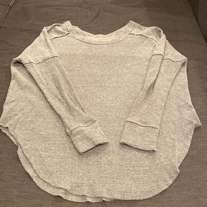 Aritzia TNA long sleeve waffle tee